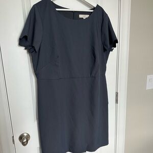 Loft Plus Dress Blue 16